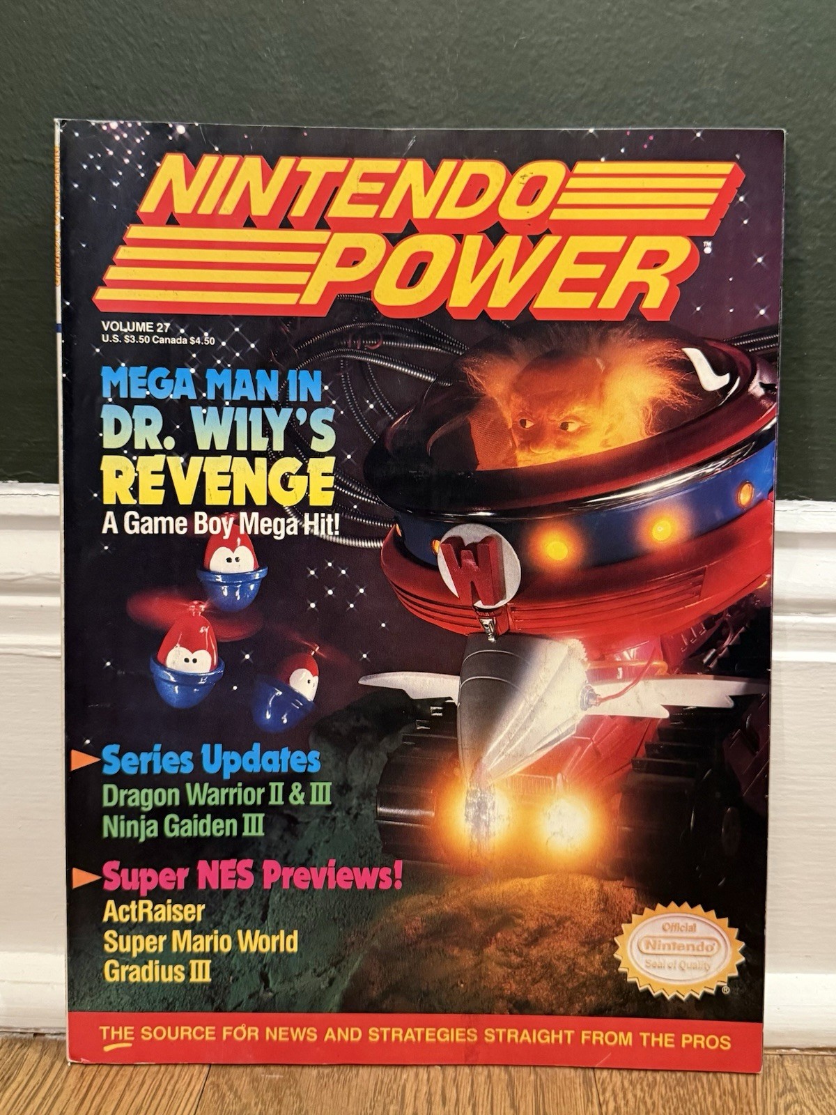 Nintendo Power Magazine 27 Aug 1991 Mega Man Dr. Wiley’s Revenge * No Poster, GC