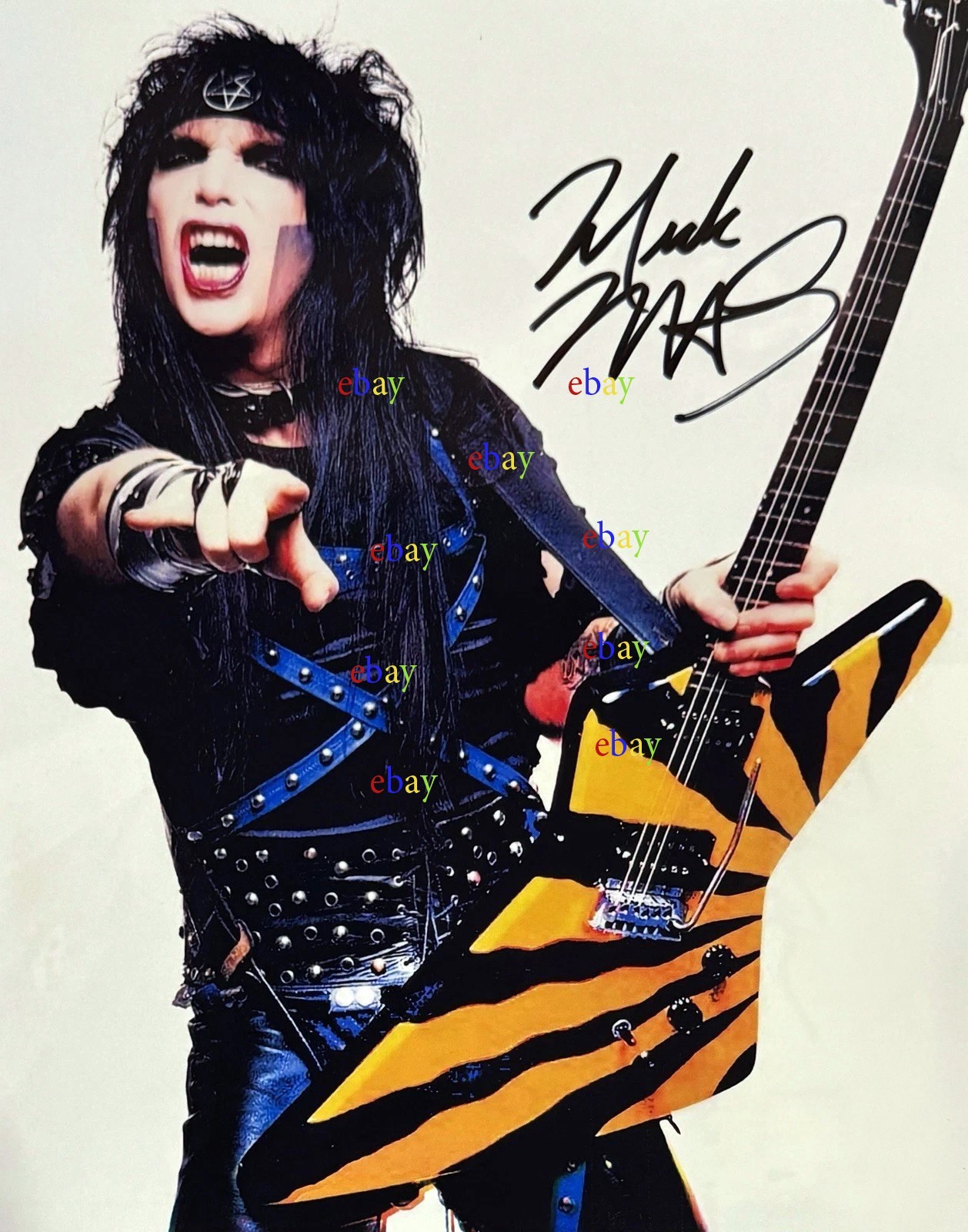 MICK MARS MOTLEY CRUE Autographed signed 8×10 Photo Reprint
