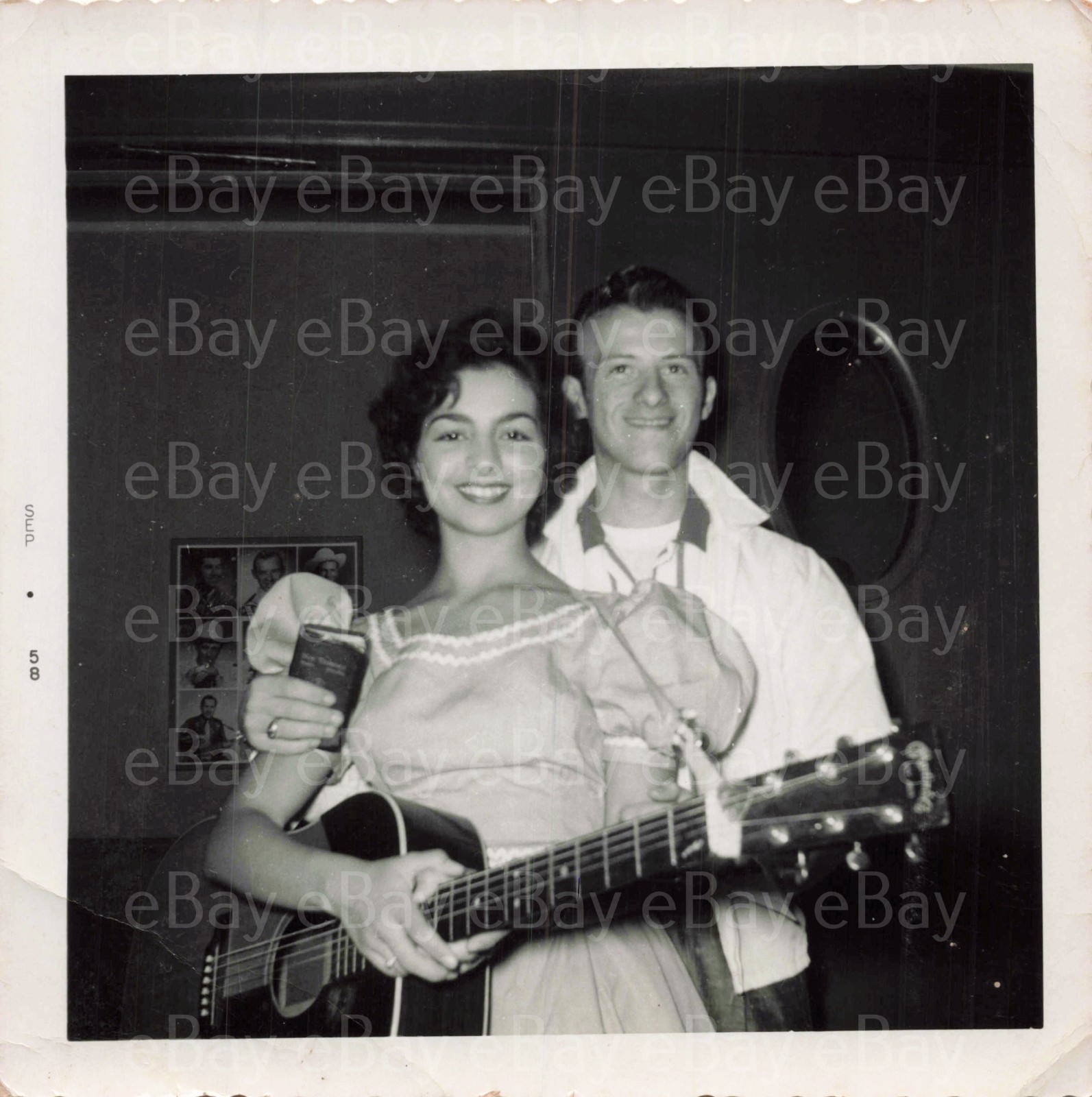 Jimmie Rodgers Snow Carol Lee Cooper VINTAGE Candid One Of A Kind 4×4 Photo 1958