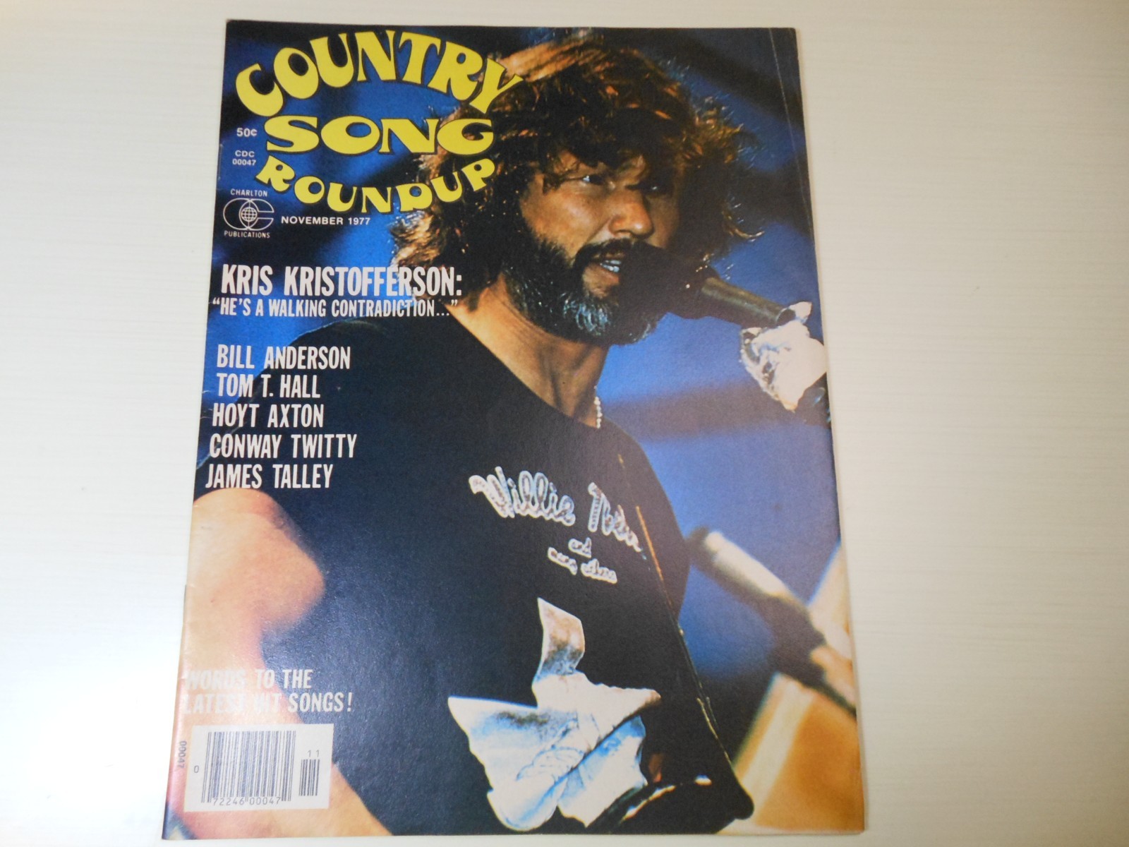 Country Song Roundup Nov 1977 Kris Kristofferson Cover Conway Twitty Vintage