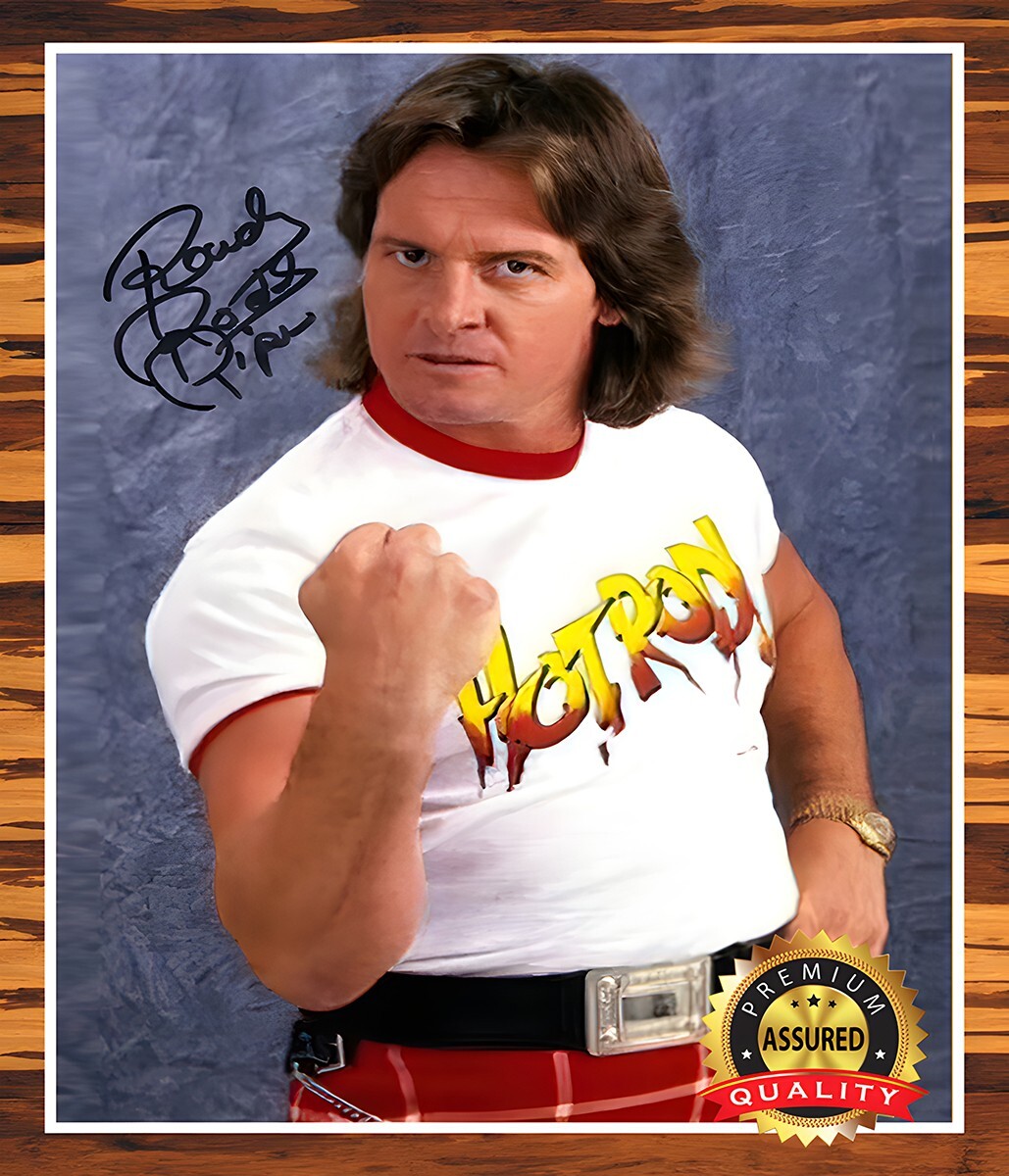“Rowdy” Roddy Piper – Autographed Signed 8×10 Photo (WWE Hall of Fame) Reprint