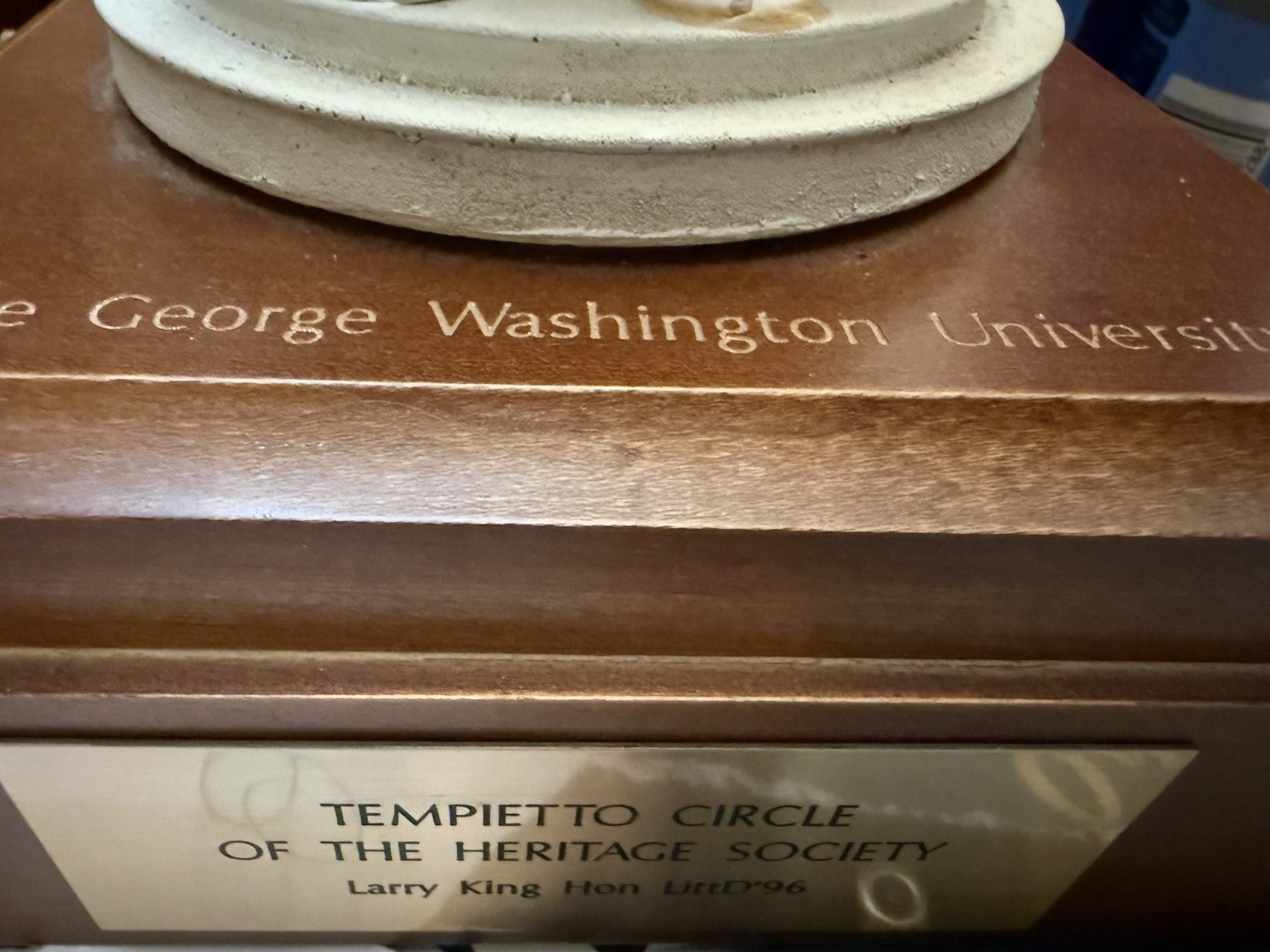 Larry King Tempietto Award George Washington University ￼