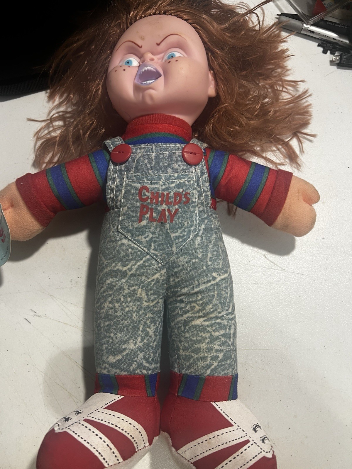 Child’s Play 2 CHUCKY 12″ Plush Doll Universal Studios Promo Toy w Tag 1991