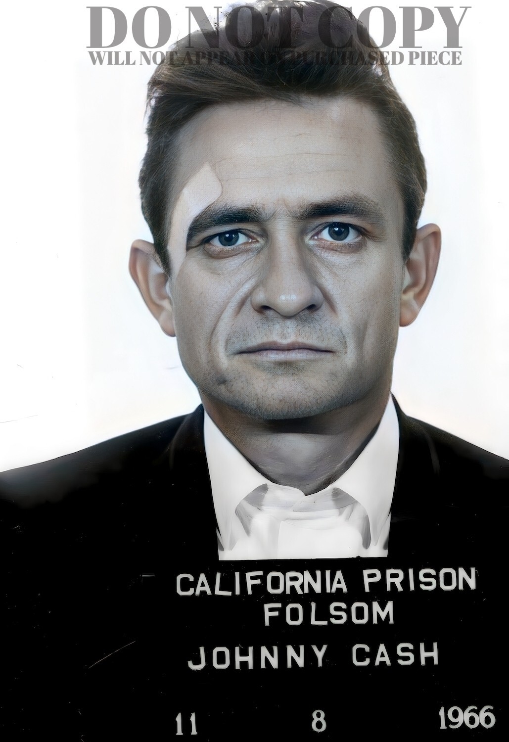 Johnny Cash Mugshot 11 X 16 – Rare 1966 Mug Shot Photo – Folsom Prison – Poster