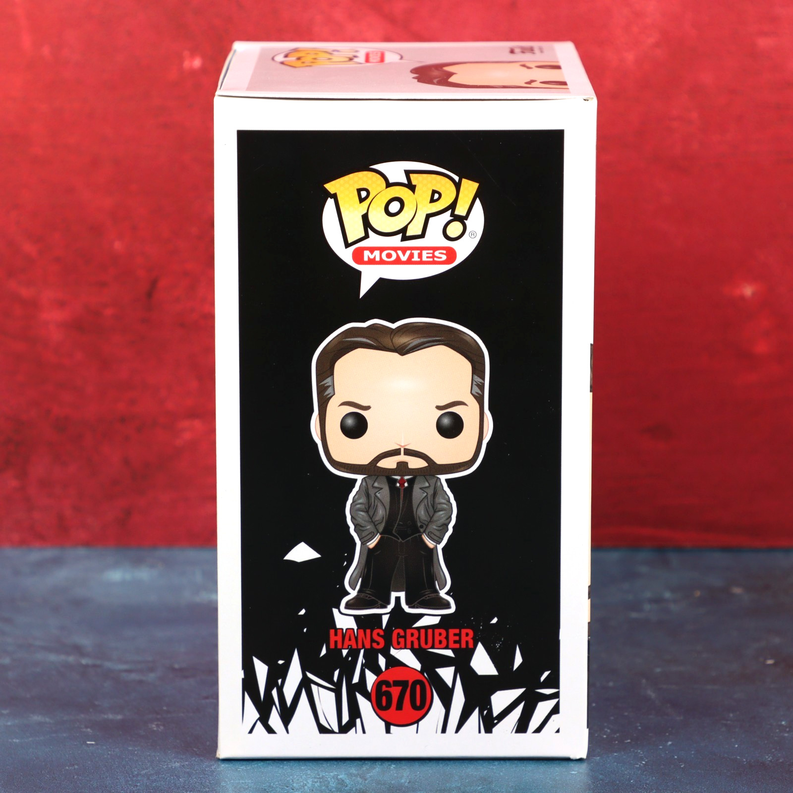 Funko Pop Die Hard 670 Hans Gruber Alan Rickman Game Stop Excl 2018 W/ Protector