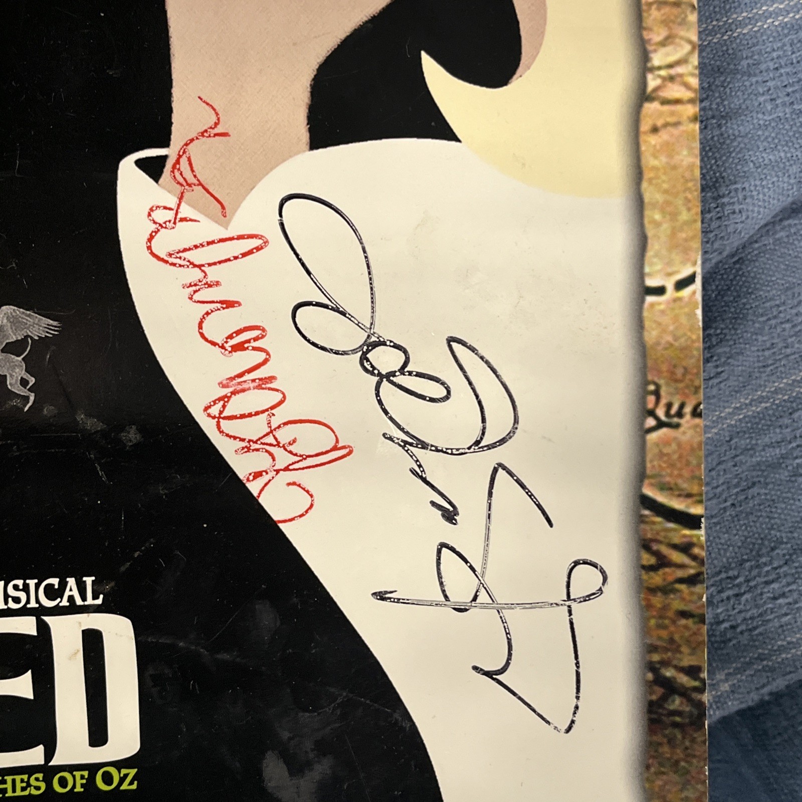 2003 Wicked Broadway Musical Souvenir Book Signed By Joel Grey + One Other