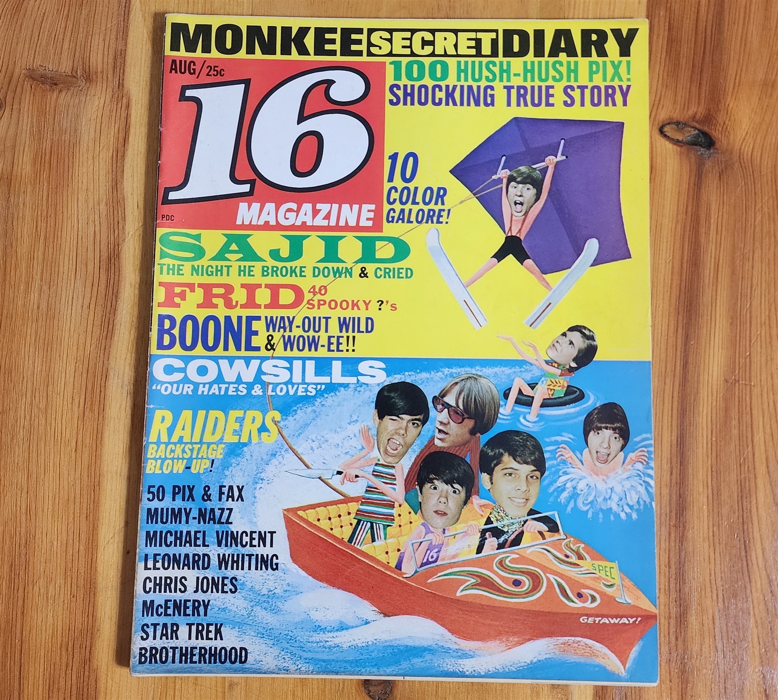 1968 16 MAGAZINE THE MONKEES JIM MORRISON THE BEATLES DINO & DEZI JR AND MORE