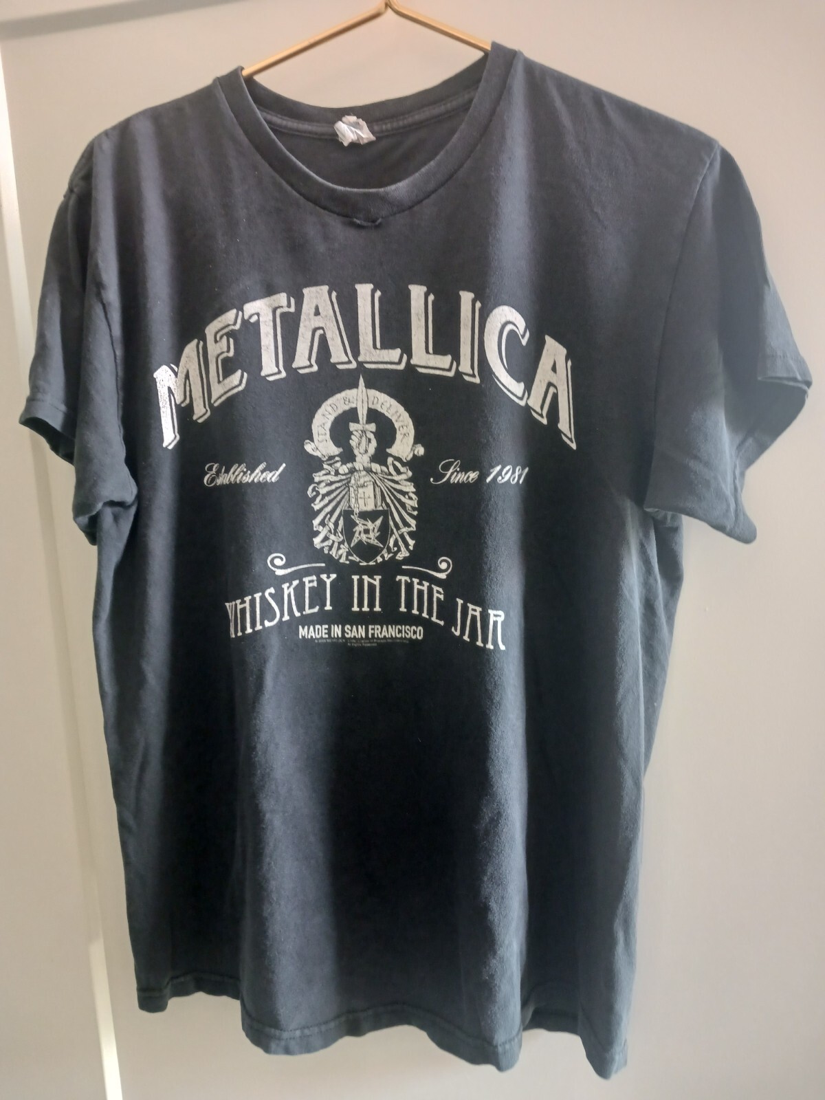 METALLICA SIze M MEDIUM Whiskey In A Jar Navy Blue