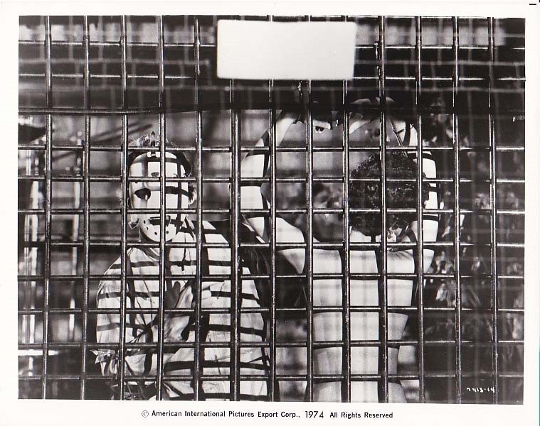 ACT OF VENGEANCE, Orig 1974 Hockey Mask Psycho, Woman in Bondage Horror Photo #1