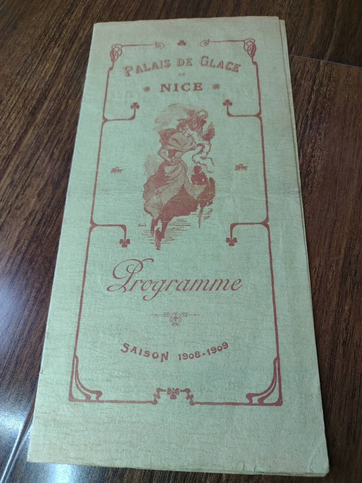 Palais De Glace Opera Program Nice France 1909 French Rare Advertising