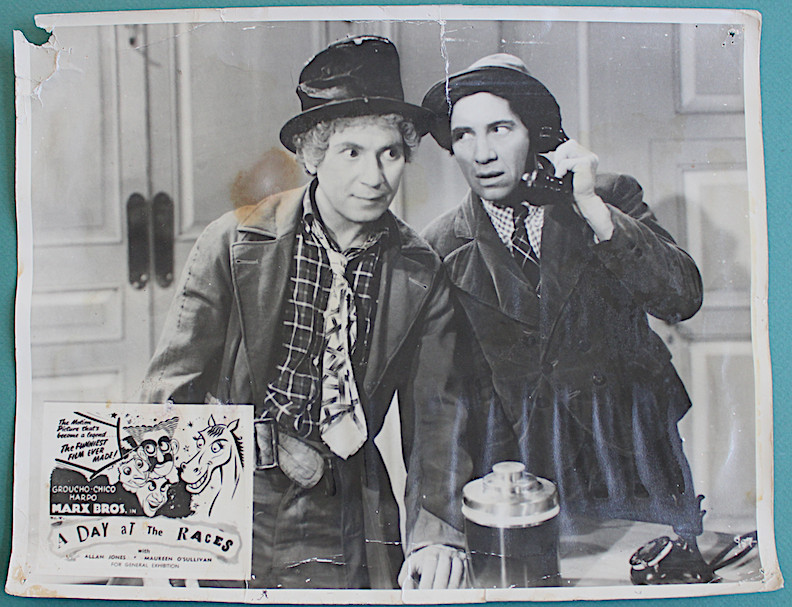 Vintage Early 1900’s Lobby Card Photo MARKS BROS. ” A DAY AT THE RACES “