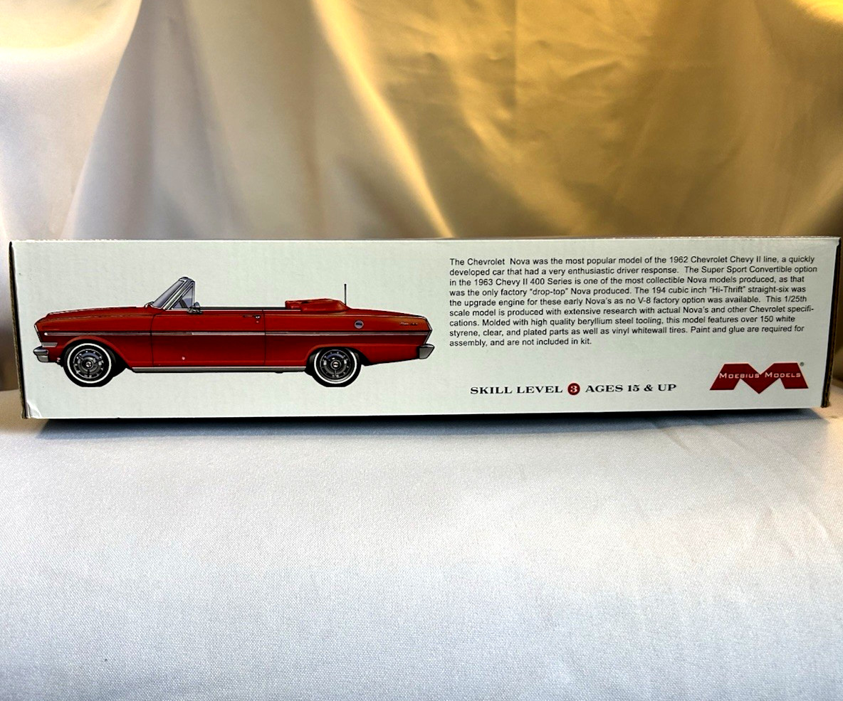 MOEBIUS Chevrolet 1963 NOVA SS Convertible model kit NEW in FACTORY BOX