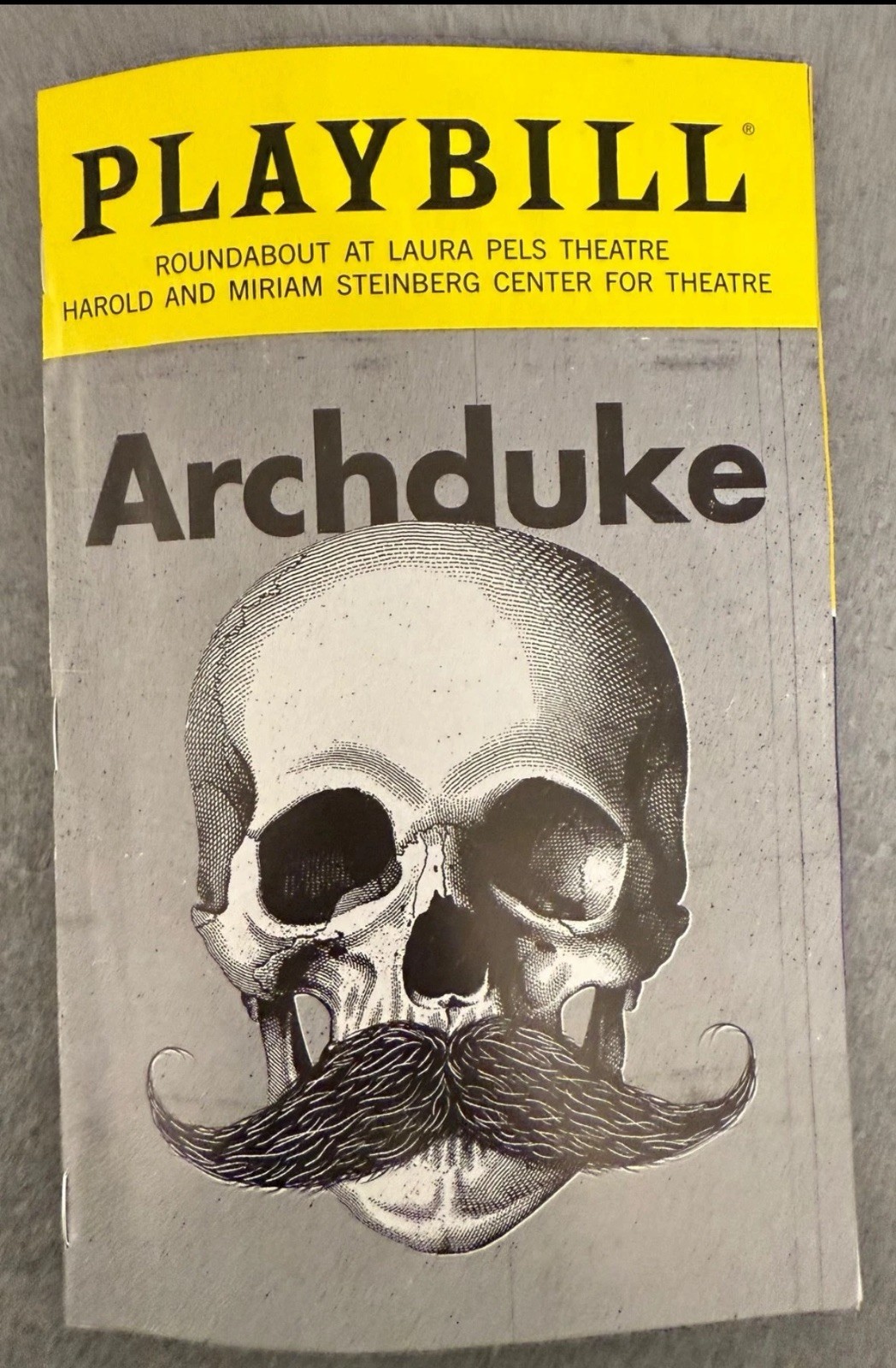 NEW Off-Broadway Play Playbill 2025 ARCHDUKE Patrick Page