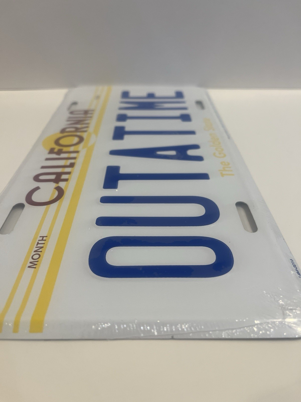Back to the Future | Delorean | OUTATIME | STAMPED Replica Prop License Plate