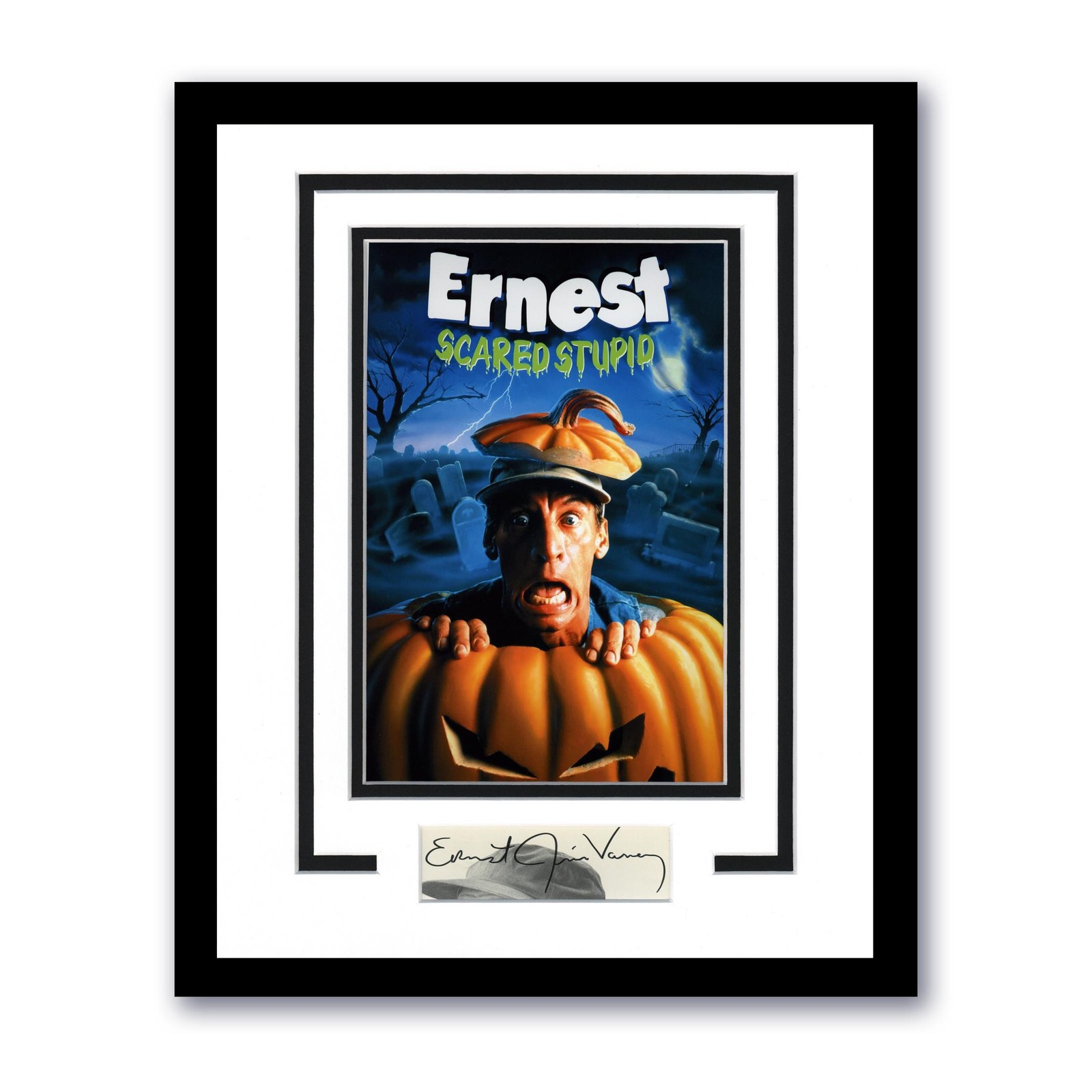 Jim Varney “Ernest Scared Stupid” AUTOGRAPH Signed Framed 11×14 Display ACOA