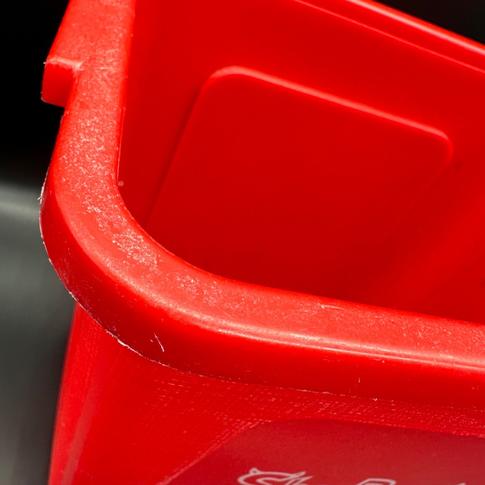 Vintage Trash Can Red She Devil 1989 Orion Home Video Promo Plastic Waste Basket