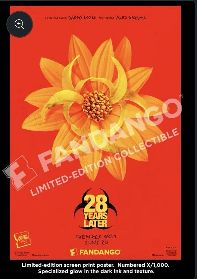 28 YEARS LATER Collector’s Theatre Poster Limited Edition 0524/1000 27”x40” 2025