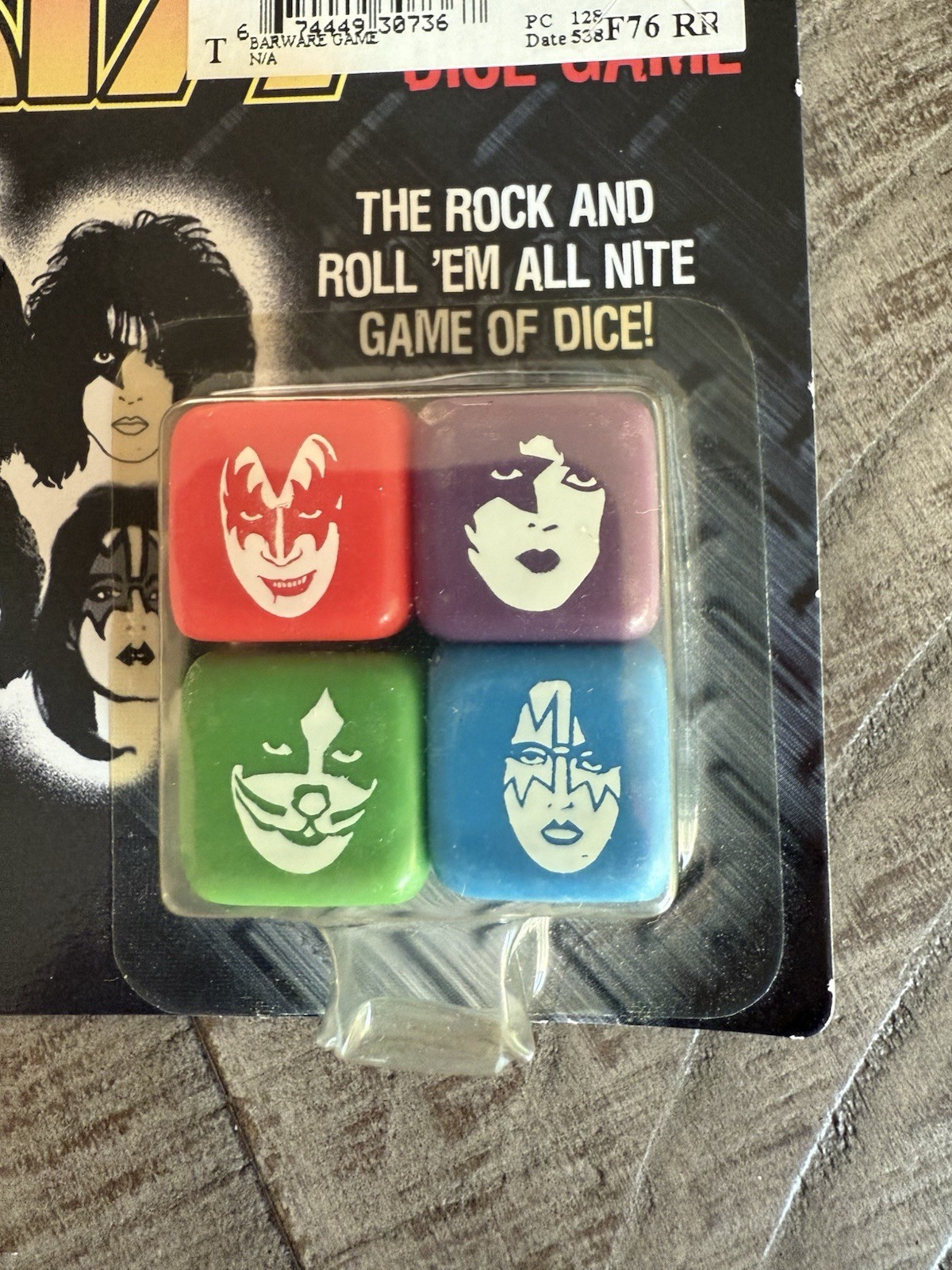Kiss Dice Game Rock N Roll All Nite. Original packaging. Never opened.