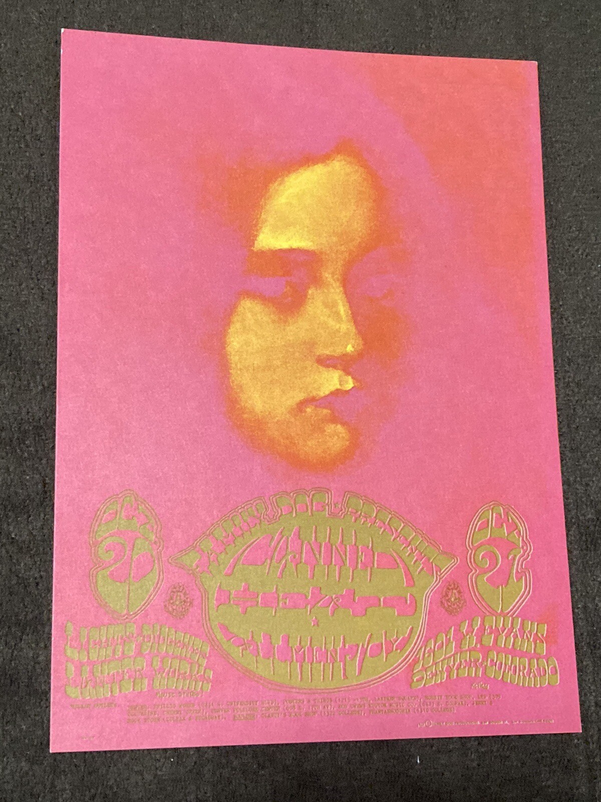ALLMEN JOY CANNED HEAT 1967 DENVER COLORADO FAMILY DOG POSTCARD FDD-7 MInt – OP