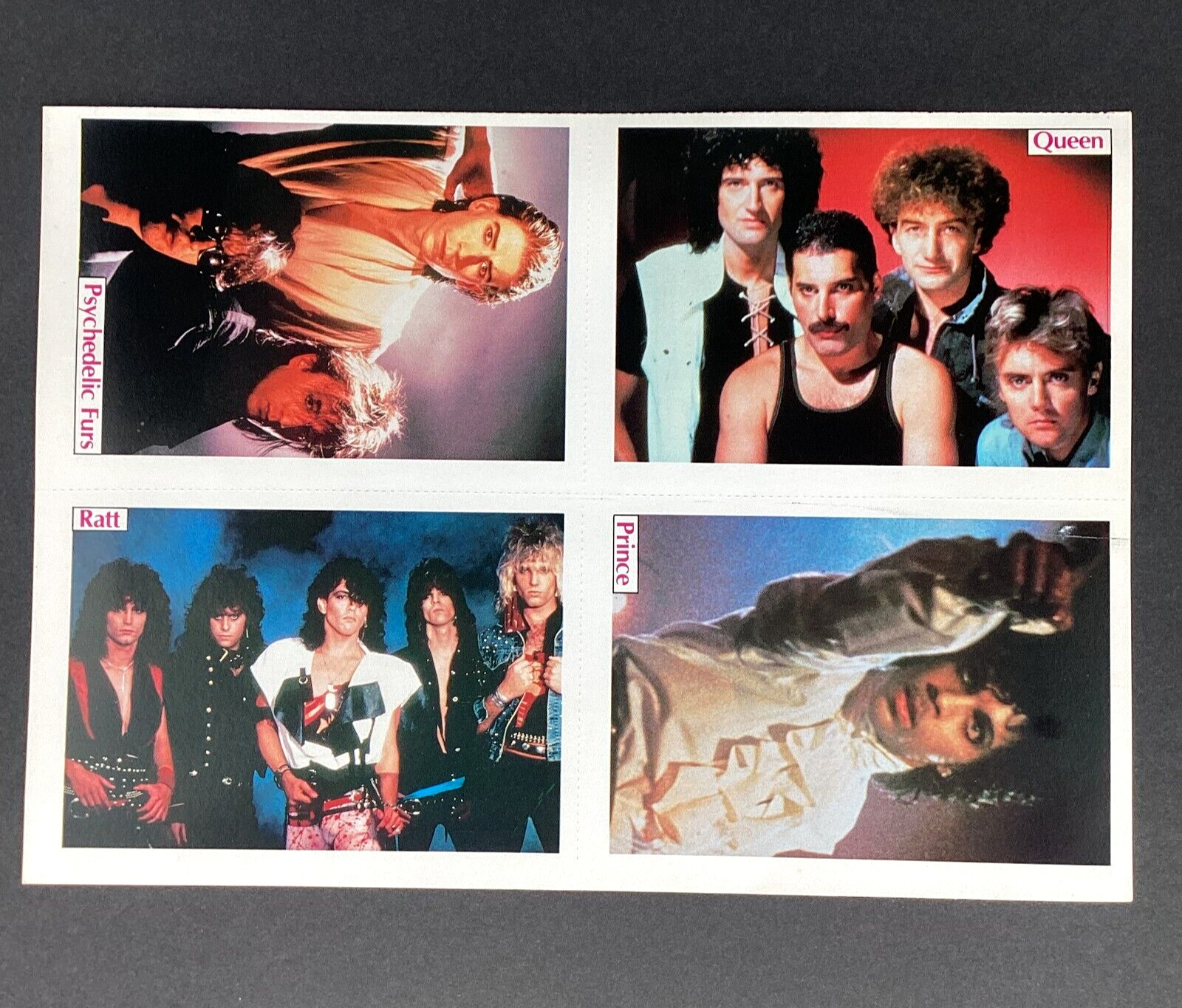 80’s Rock Pop Heavy Metal Music POST CARDS Ratt Queen Prince Bowie Phil Collins