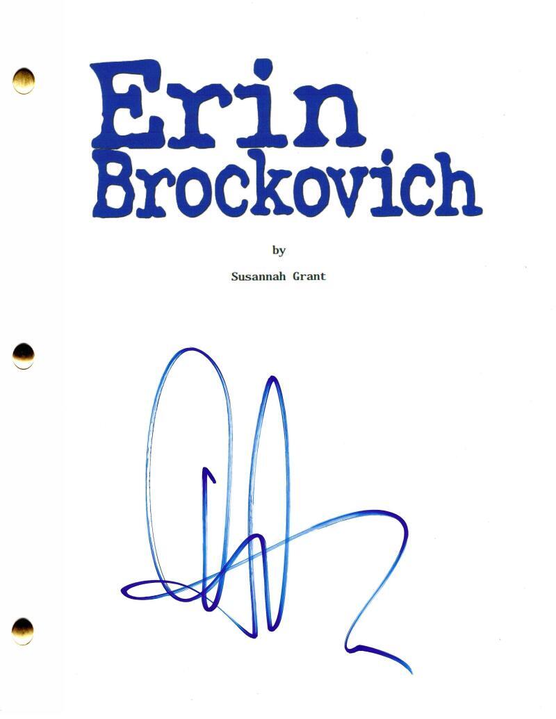 AARON ECKHART SIGNED ERIN BROCKOVICH FULL SCRIPT AUTHENTIC AUTOGRAPH HOLOGRAM
