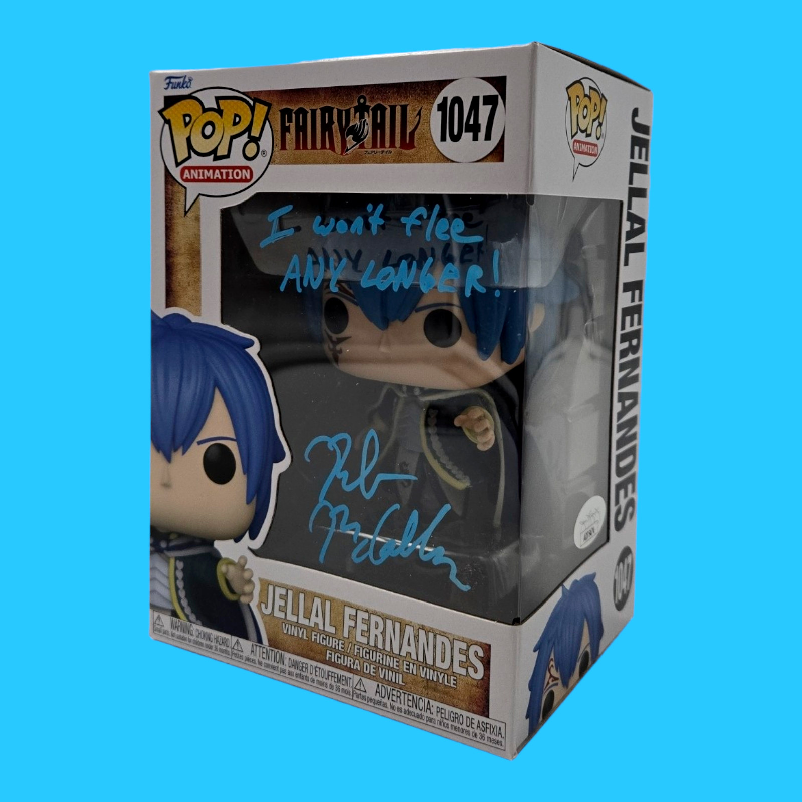 Robert McCollum Signed Funko Fairy Tail Jellal Pop Anime Autograph JSA COA 74