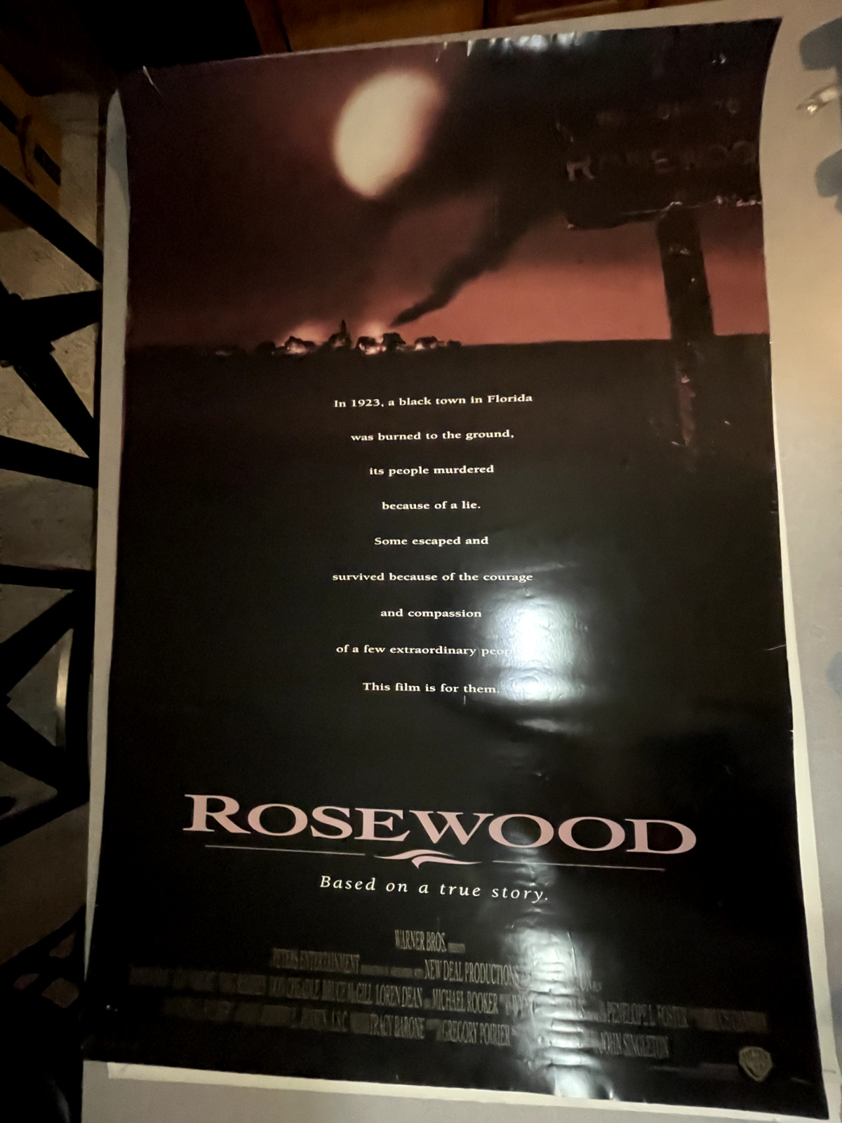 ROSEWOOD MOVIE POSTER RARE DS ORIGINAL 27×40 JON VOIGHT DON CHEADLE VING RHAMES