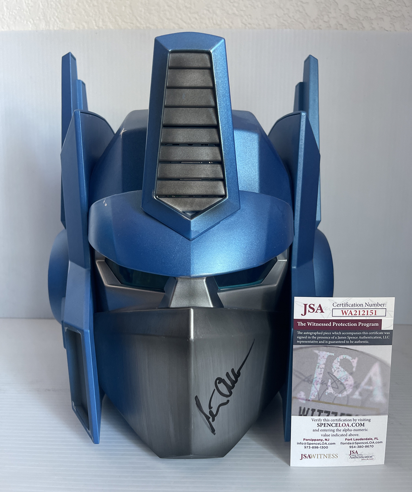 Peter Cullen Signed Autographed Optimus Prime Full Size Icons Helmet JSA COA 7