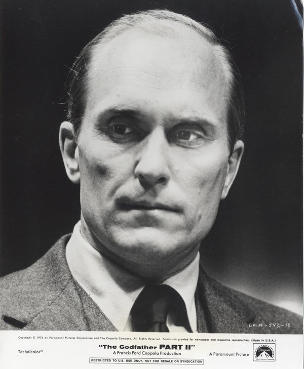 The Godfather Part 2 Robert Duvall close up Original 8×10 Photo with Snipe 1974