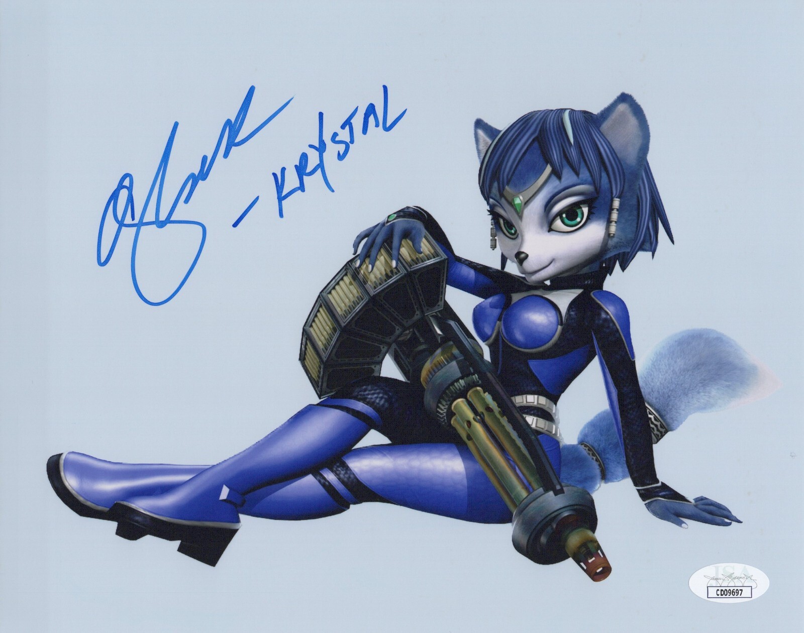 Alesia Glidewell Signed 8×10 Star Fox Assault Krystal Autograph Photo JSA COA