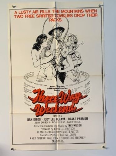 Bi-Sexual Sexploitation Vacation THREE WAY WEEKEND Original 24×37 Movie Poster