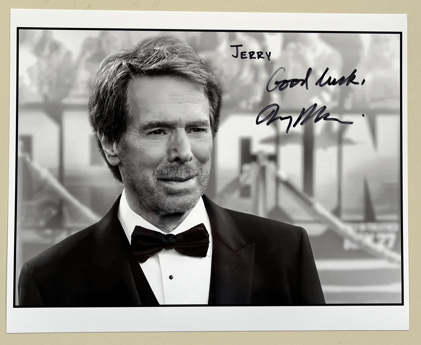 Jerry Bruckheimer 8×10 Signed Autographed Photo To Jerry Glossy B/W