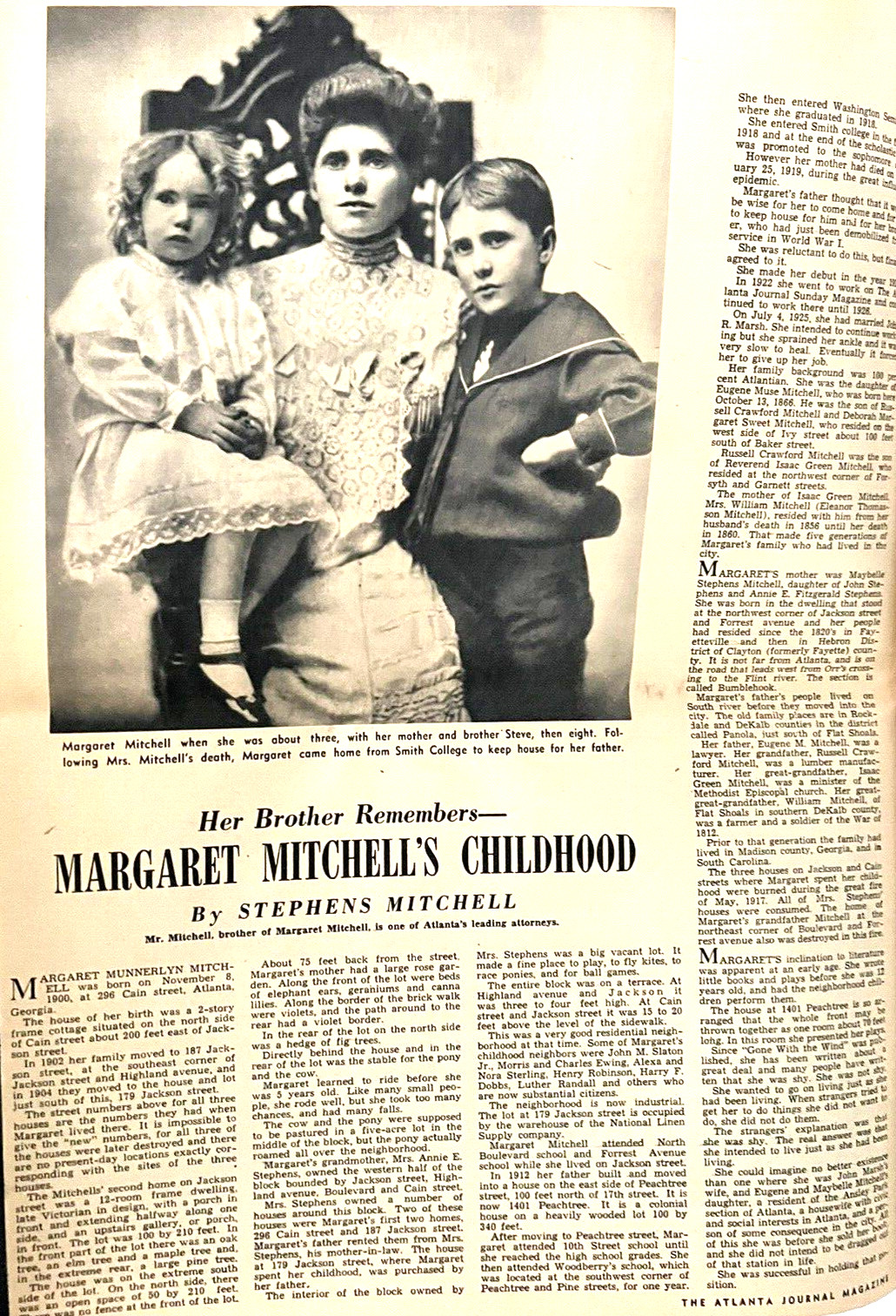 GONE WITH THE WIND MARGARET MITCHELL ORIG. 1949 ATLANTA JOURNAL MEMORIAL ISSUE!!