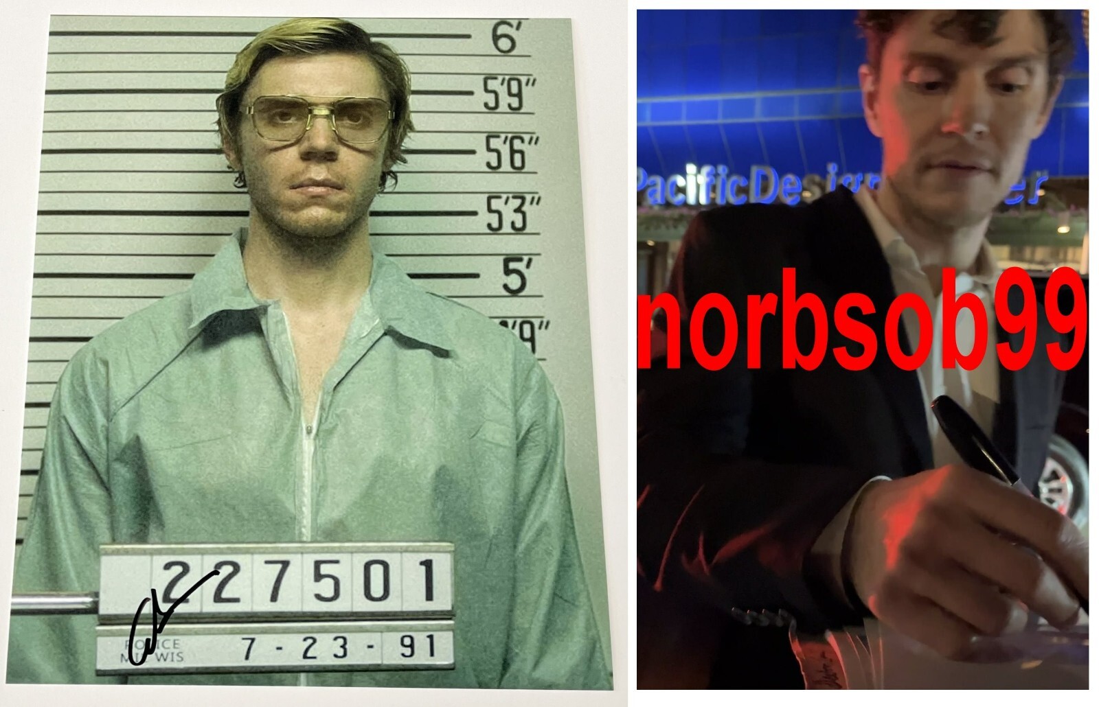 EVAN PETERS SIGNED MONSTER THE JEFFREY DAHMER STORY 8×10 PHOTO AUTOGRAPH w/PROOF