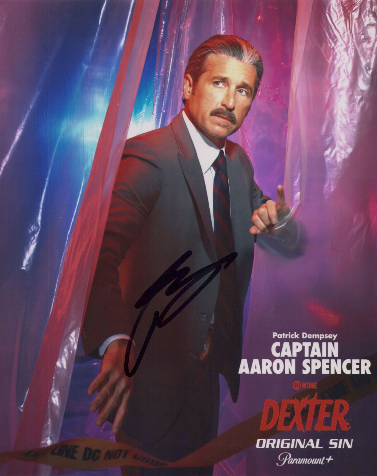 Patrick Dempsey signed “DEXTER: ORINGIAL SIN” 8×10 Photo EXACT PROOF b Capt COA