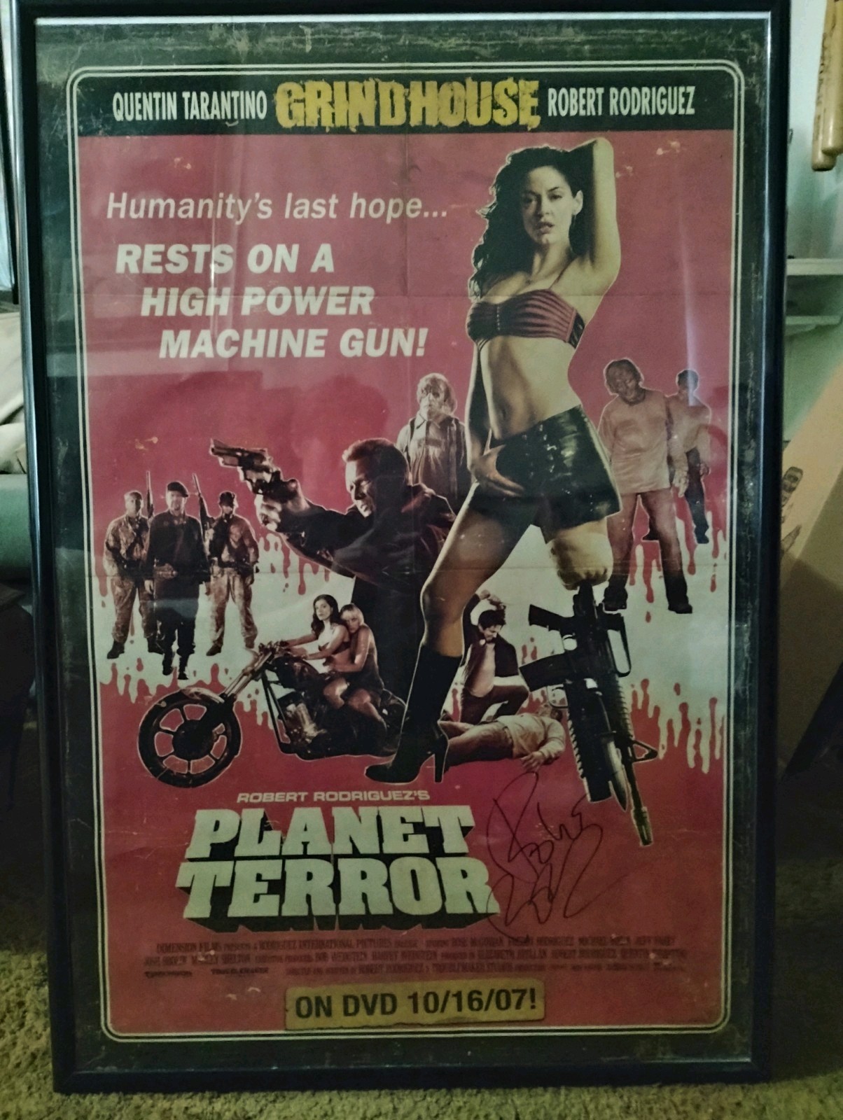 Planet Terror Original Movie Poster Signed by Robert Rodriguez