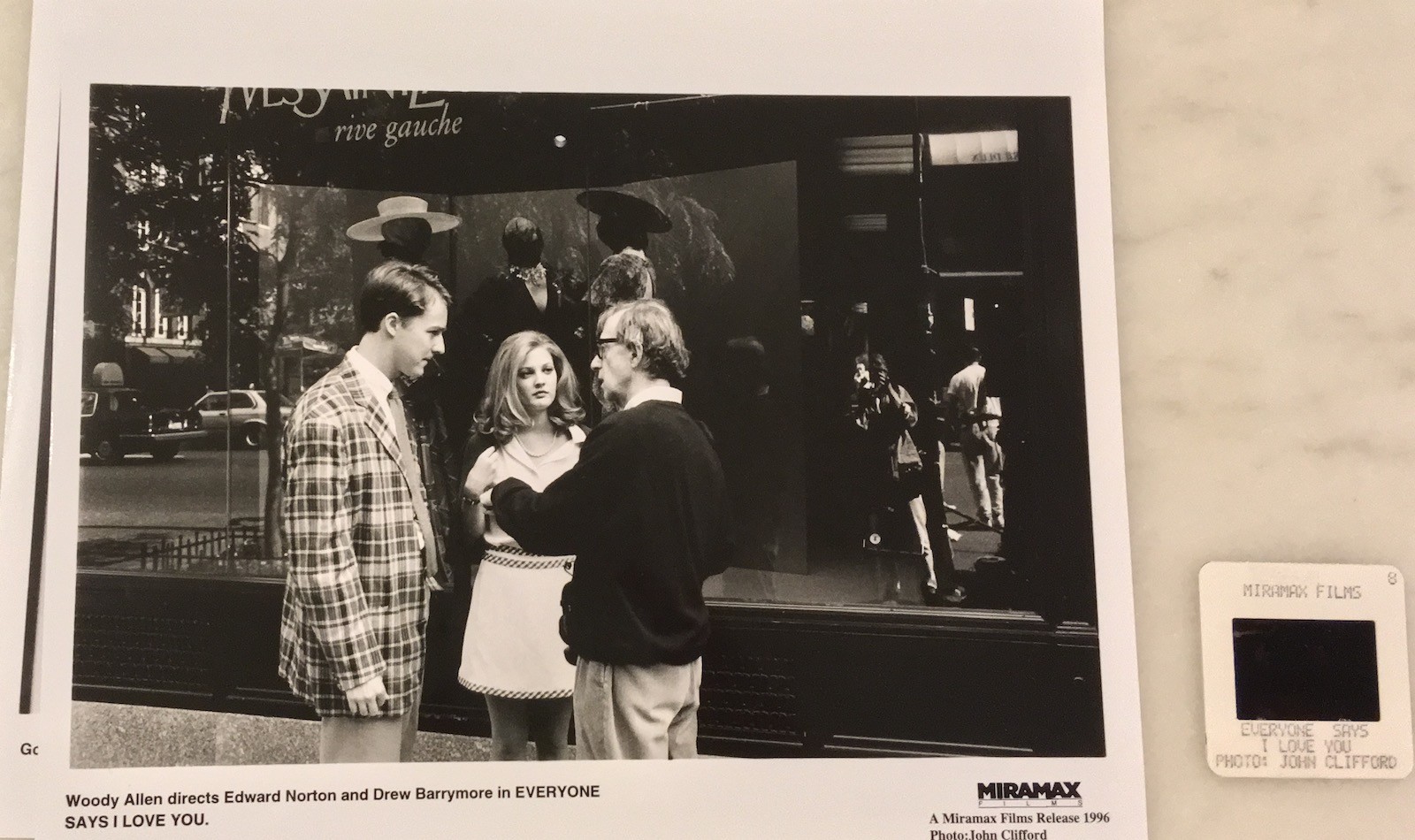 EVERYONE SAYS I LOVE YOU (1996) Press Kit Photos, Color Slide; Woody Allen
