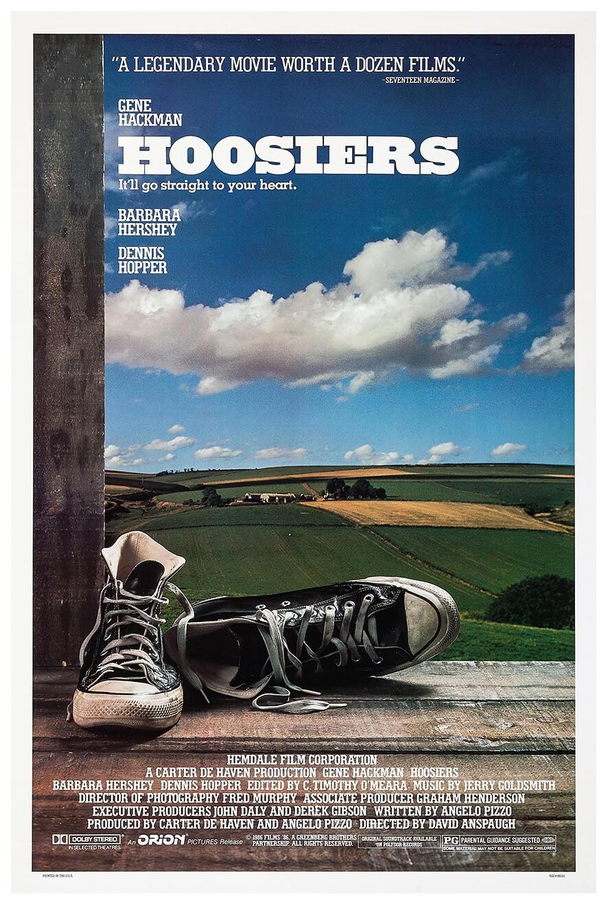 Hoosiers 1986 – Vintage Sports Classic Movie Poster