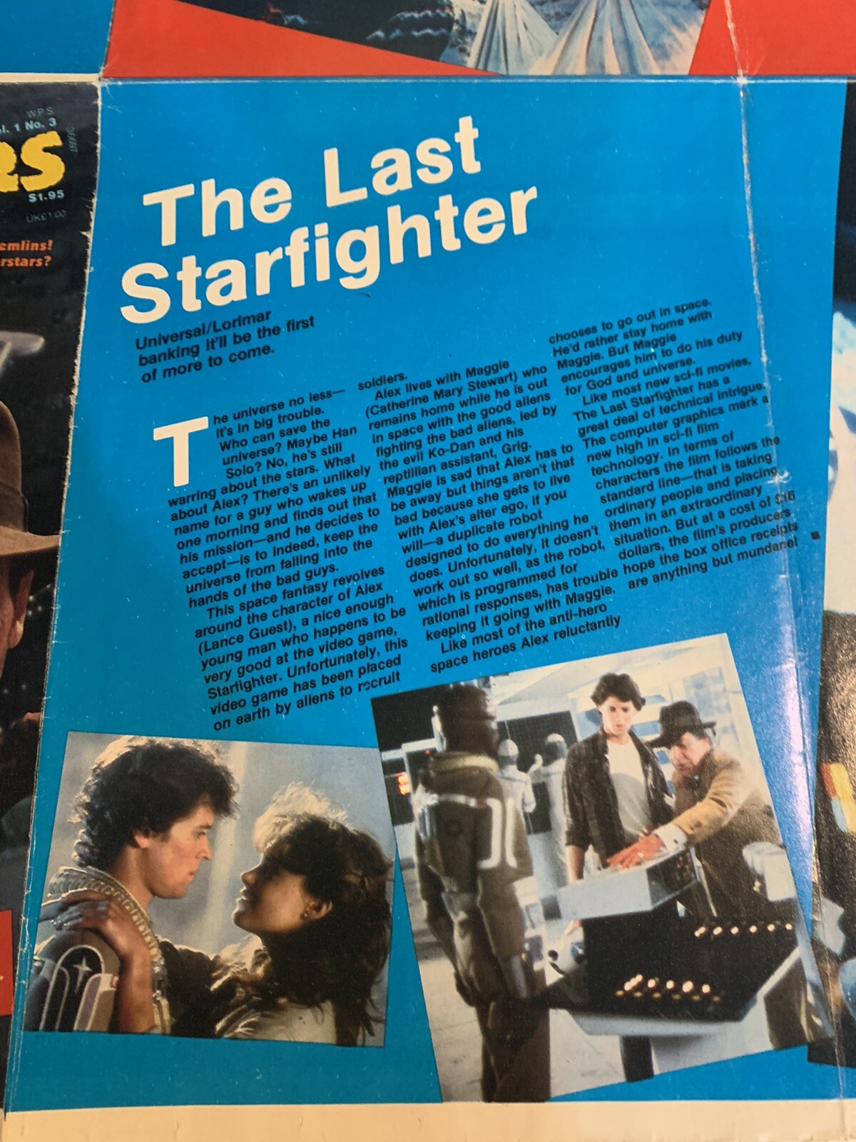 1984 SCI-FI BLOCKBUSTERS Poster Magazine #3 FN 6.0 Indiana Jones / Leonard Nimoy