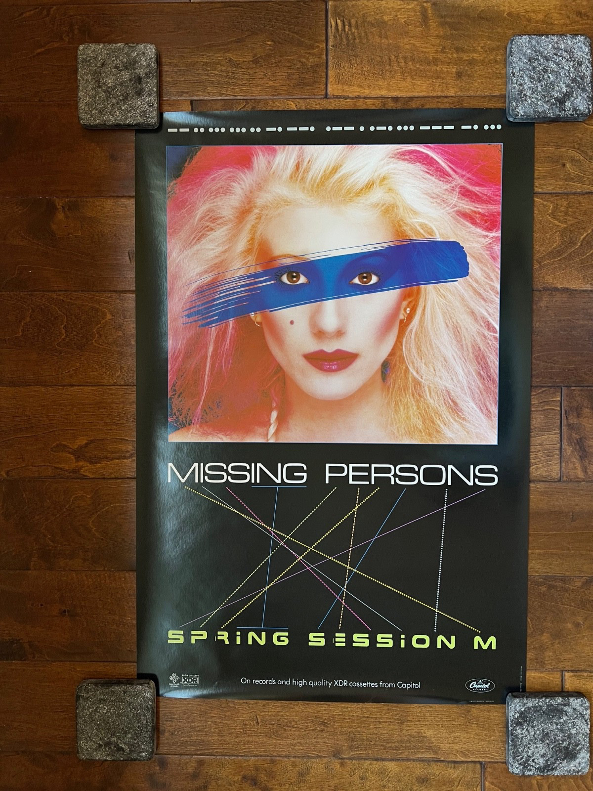Vintage 1982 Missing Persons Spring Session M promo poster RARE