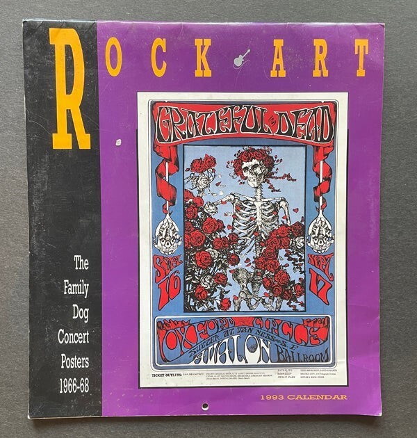 Grateful Dead Rock Art Vintage 1993 Calendar Concert Poster Artwork 12 Pictures