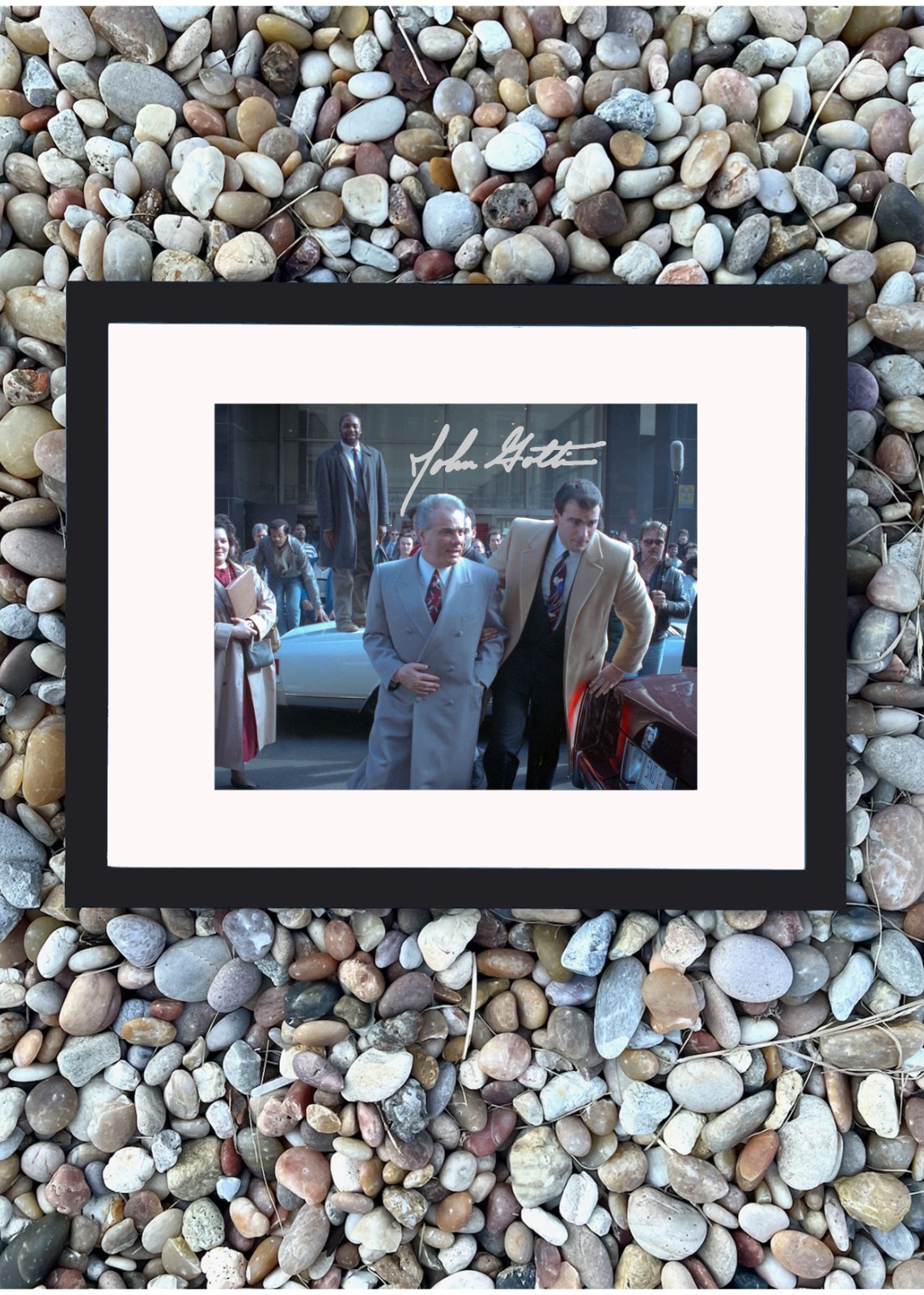 John Gotti Autograph Reprint Framed 11×14 Mafia History Print