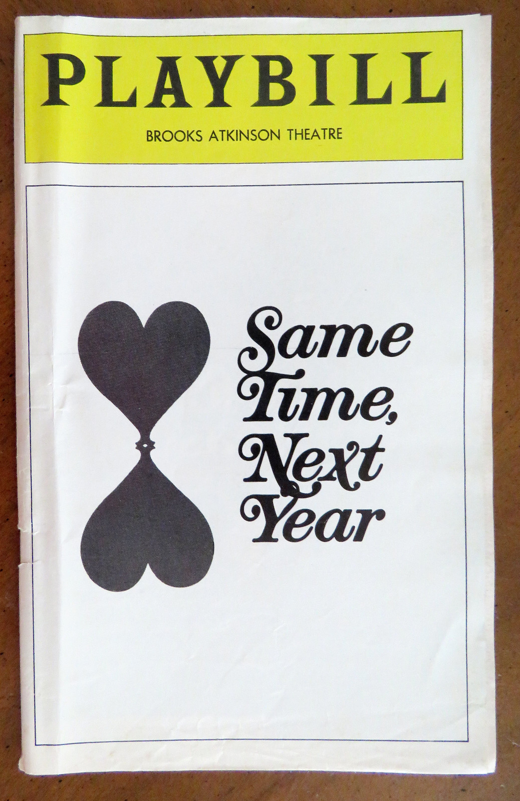PLAYBILL Brooks Atkinson Theatre Aug 1975 SAME TIME NEXT YEAR Burstyn Grodin