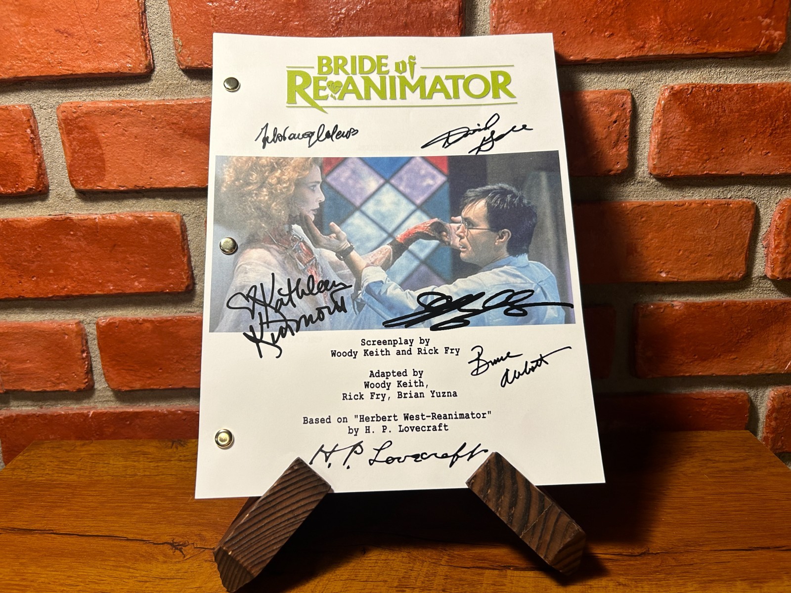 Bride Of Re Animator Movie Autographed Script Screenplay Cast Signed Reprint