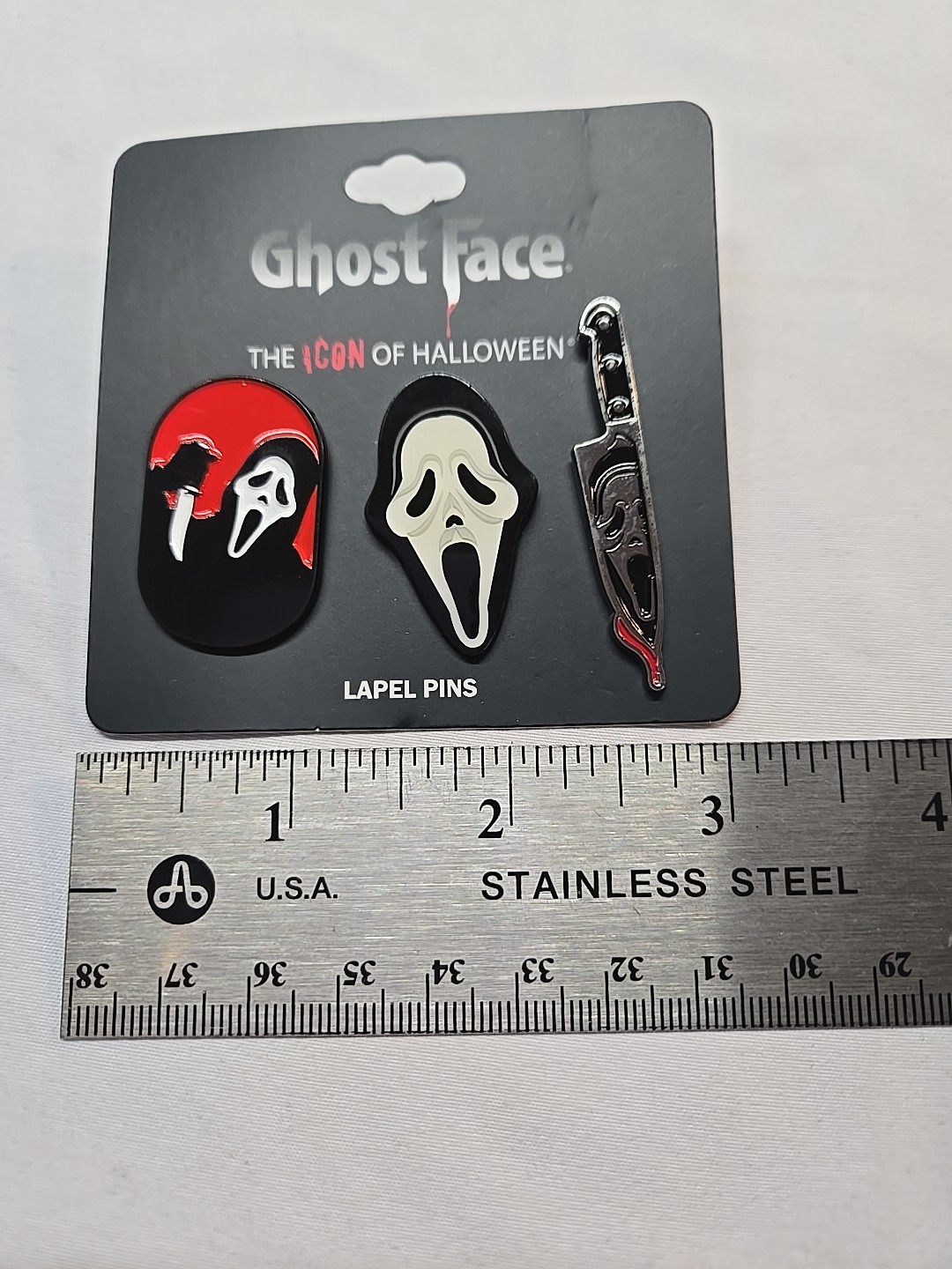 SCREAM GHOST FACE Slasher Variety Lapel Enamel Pins Set of 3 – HORROR MOVIE FAN