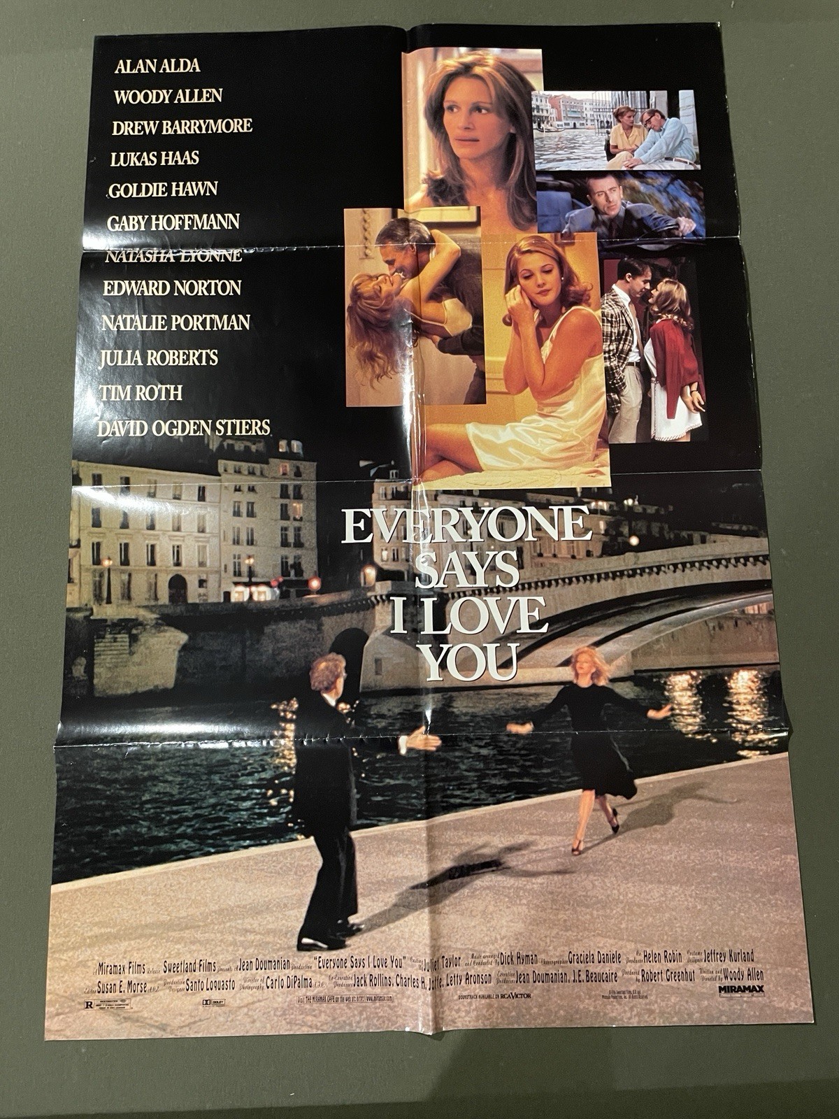 EVERYONE SAYS I LOVE YOU Original Theatrical DS Movie Poster One Sheet Allen