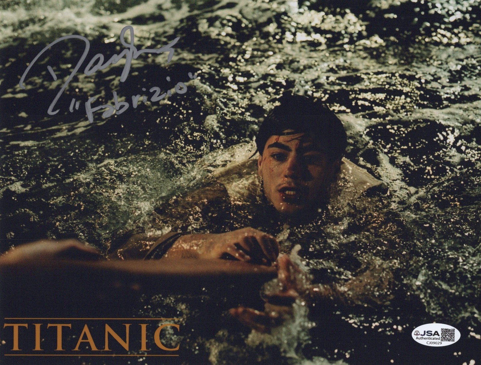 DANNY NUCCI Signed TITANIC 8×10 Photo FABRIZIO DE ROSSI Autograph JSA COA CERT