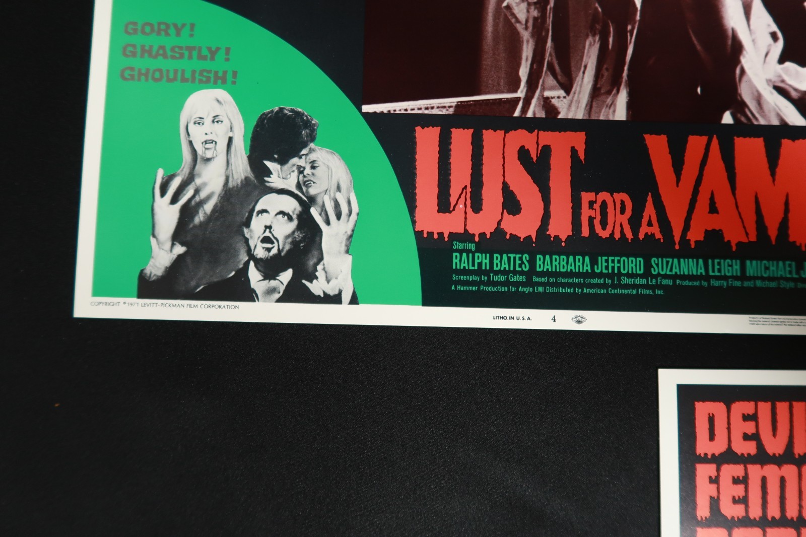 Lust for a Vampire 1971 Lobby Cards Still Full Set Originals 11 x 14 NSS 71/246