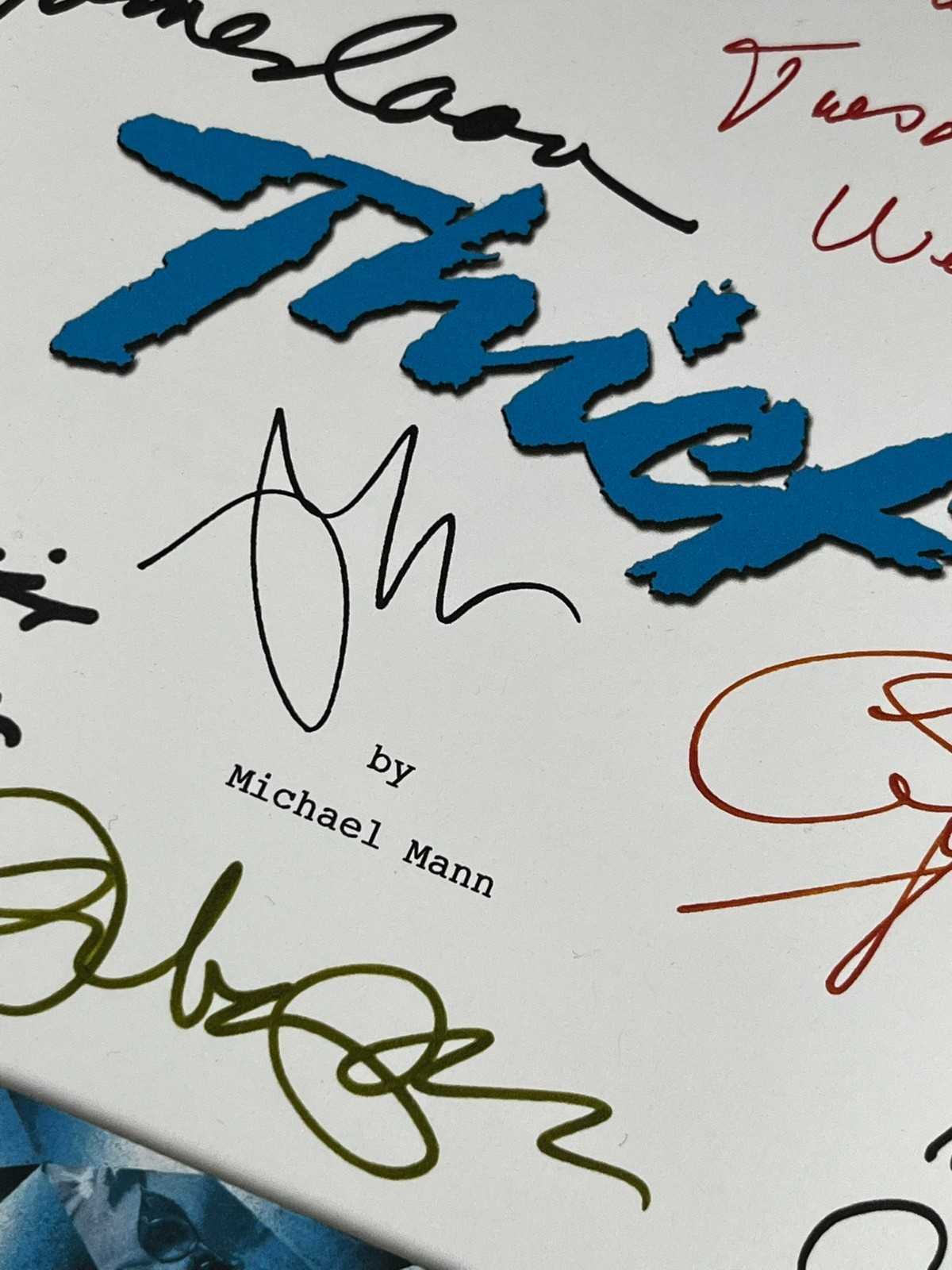 Thief Script Signed- Autograph Reprints- James Caan, Michael Mann- Thief Movie
