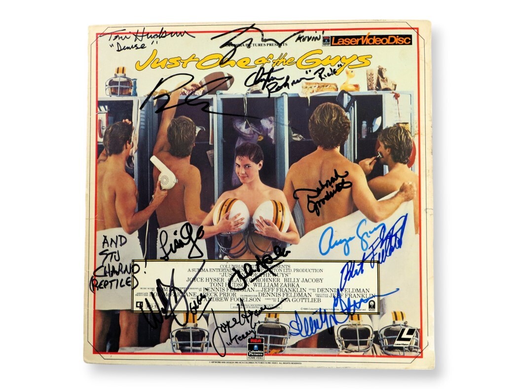 Just One of the Guys Cast Signed Autograph Laserdisc Cover 13 Sigs Zabka BAS LOA
